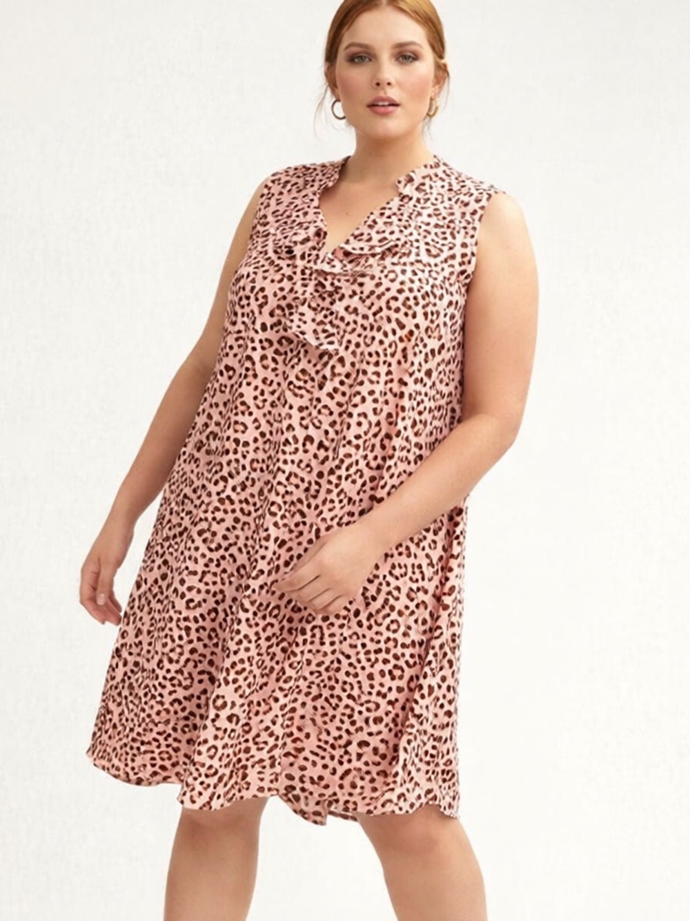 5/$25 Penn In Every Story Pink Animal Print Dress Size 0X